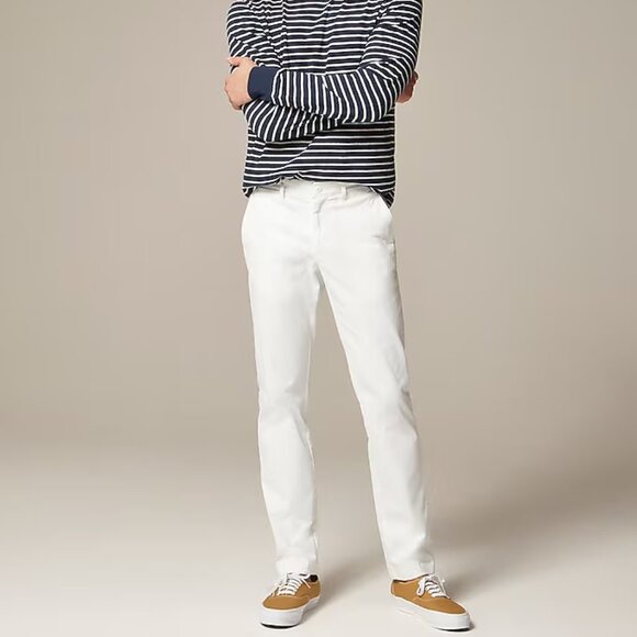 J.Crew Men's 770™ Straight-fit stretch chino pant Size 30/30 White Color - Picture 1 of 5
